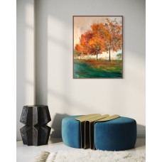 Landscape "Breath of Autumn", original, oil painting on canvas, size 75*95cm, artist Marina Stognieva